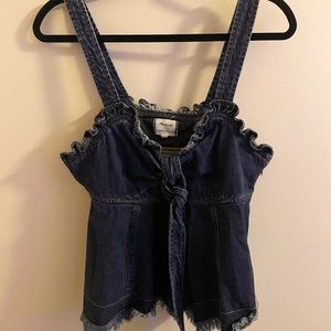 Madewell x Karen Walker Denim Top